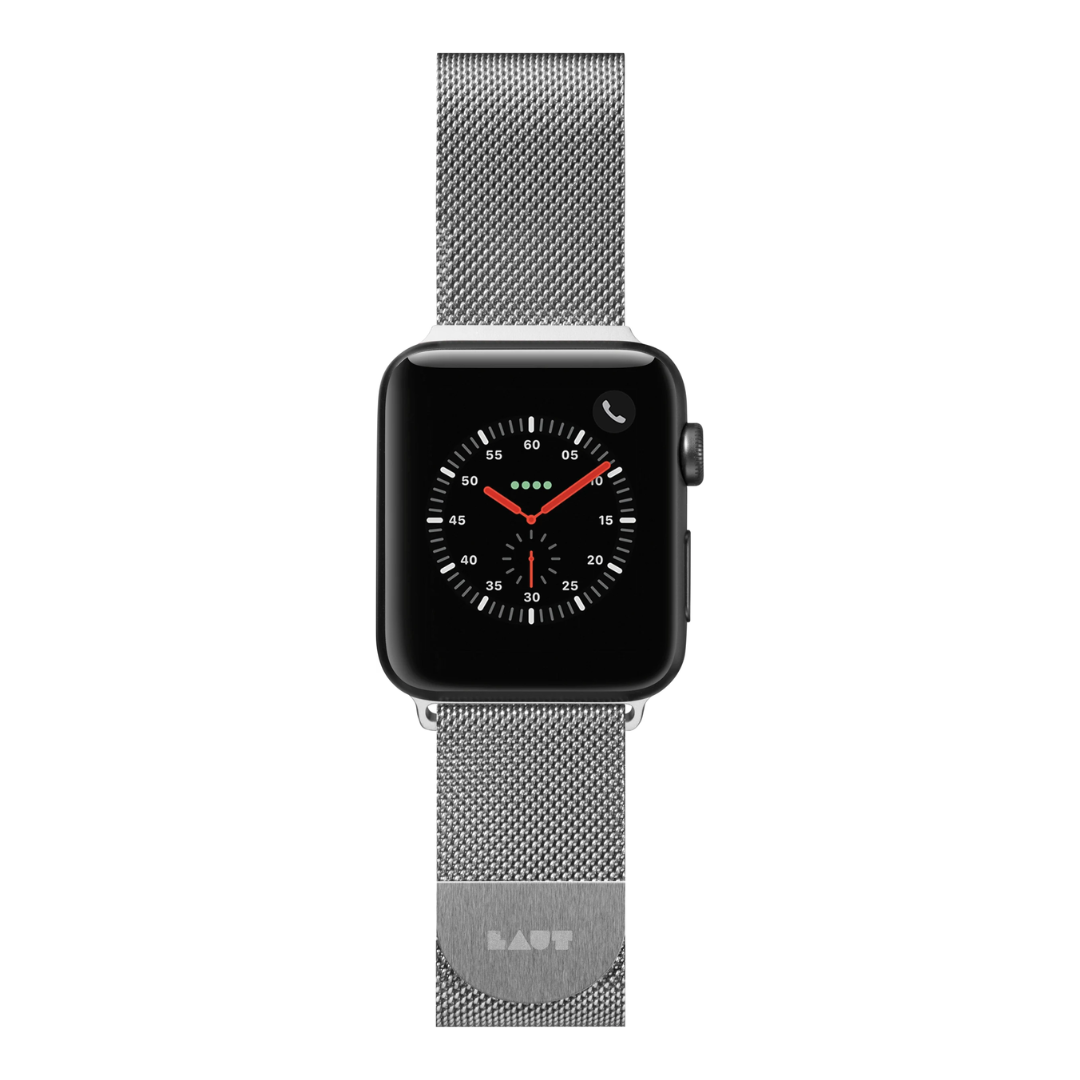 LAUT Steel Loop Watch Strap for Apple Watch 42/44/45 mm Silver (OLD)