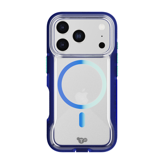 TECH21 EvoPro MagSafe Case for iPhone 17 Pro - Electric Blue/Jelly Mint