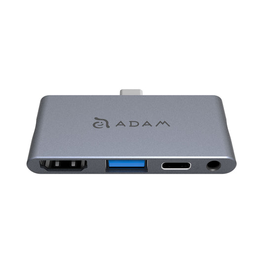ADAM ELEMENTS Casa Hub i4 USB-C 4-in-1 Hub for iPad Pro - Grey
