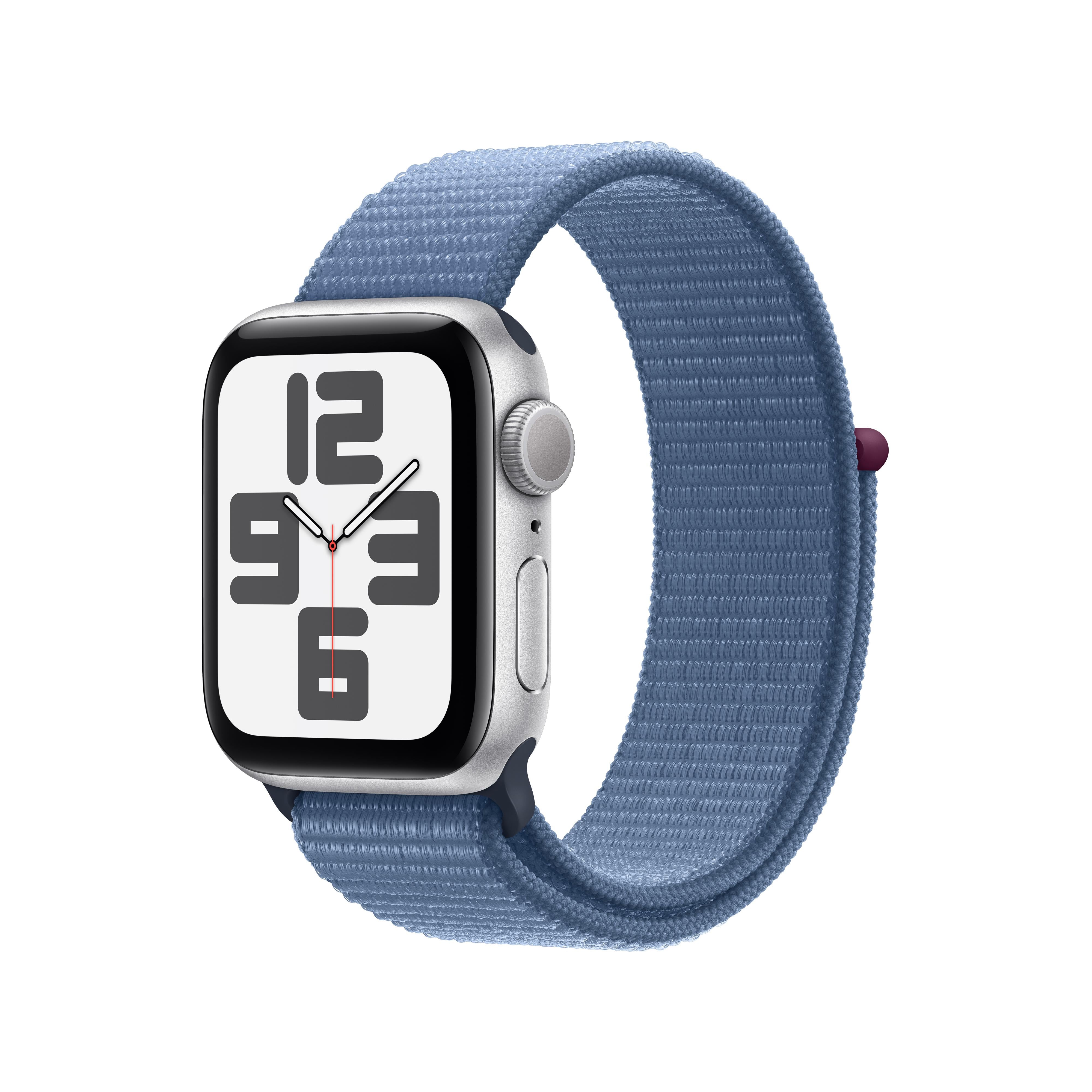 Apple Watch SE GPS 40mm Silver Aluminum Case with Winter Blue 
