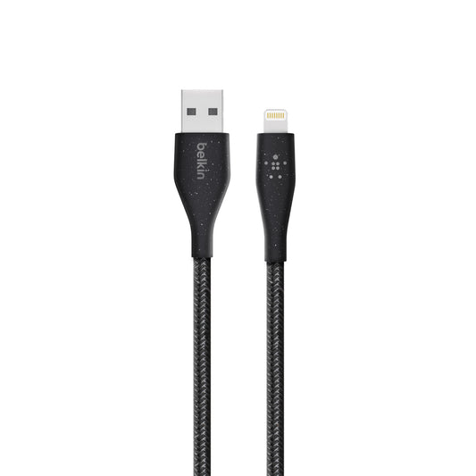 BELKIN Duratek Plus Lightning to USB-A Cable with Strap 6ft - Black