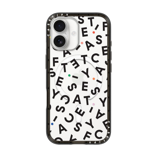 CASETIFY Compact MagSafe Case for iPhone 17 - Monogram Black