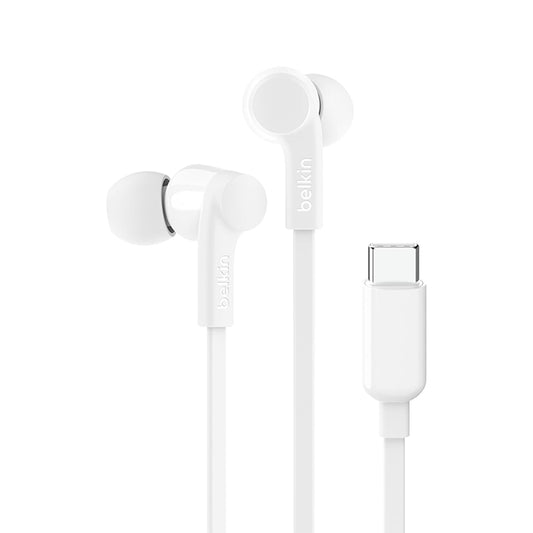 BELKIN Wired USB-C In-Ear Earphones - White
