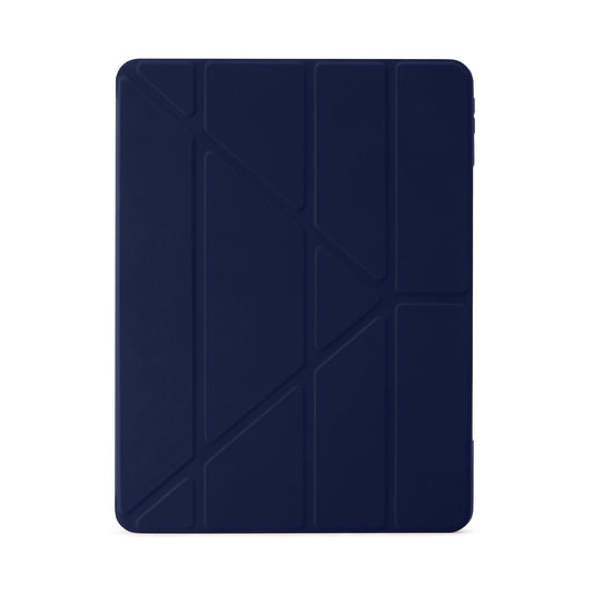 PIPETTO Origami No1 Case for 12.9" iPad Pro (3rd-6th Gen) - Dark Blue