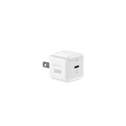 QDOS PowerCube 20w USB-C GaN Power Adapter - White