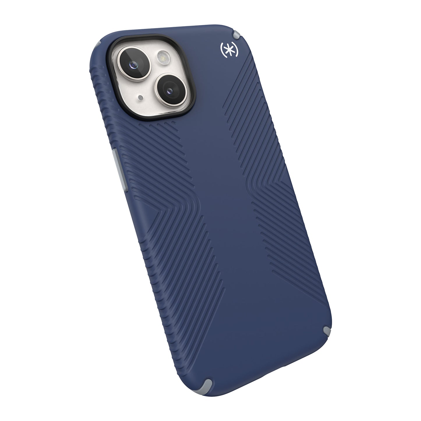 SPECK Presidio2 Grip with MagSafe for iPhone 15 - Coastal Blue/Dust Grey/White