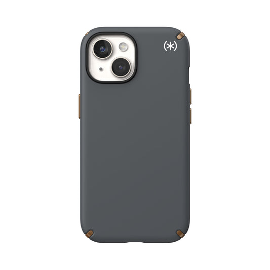 SPECK Presidio2 Pro with MagSafe for iPhone 15 - Charcoal Grey/Cool Bronze/White