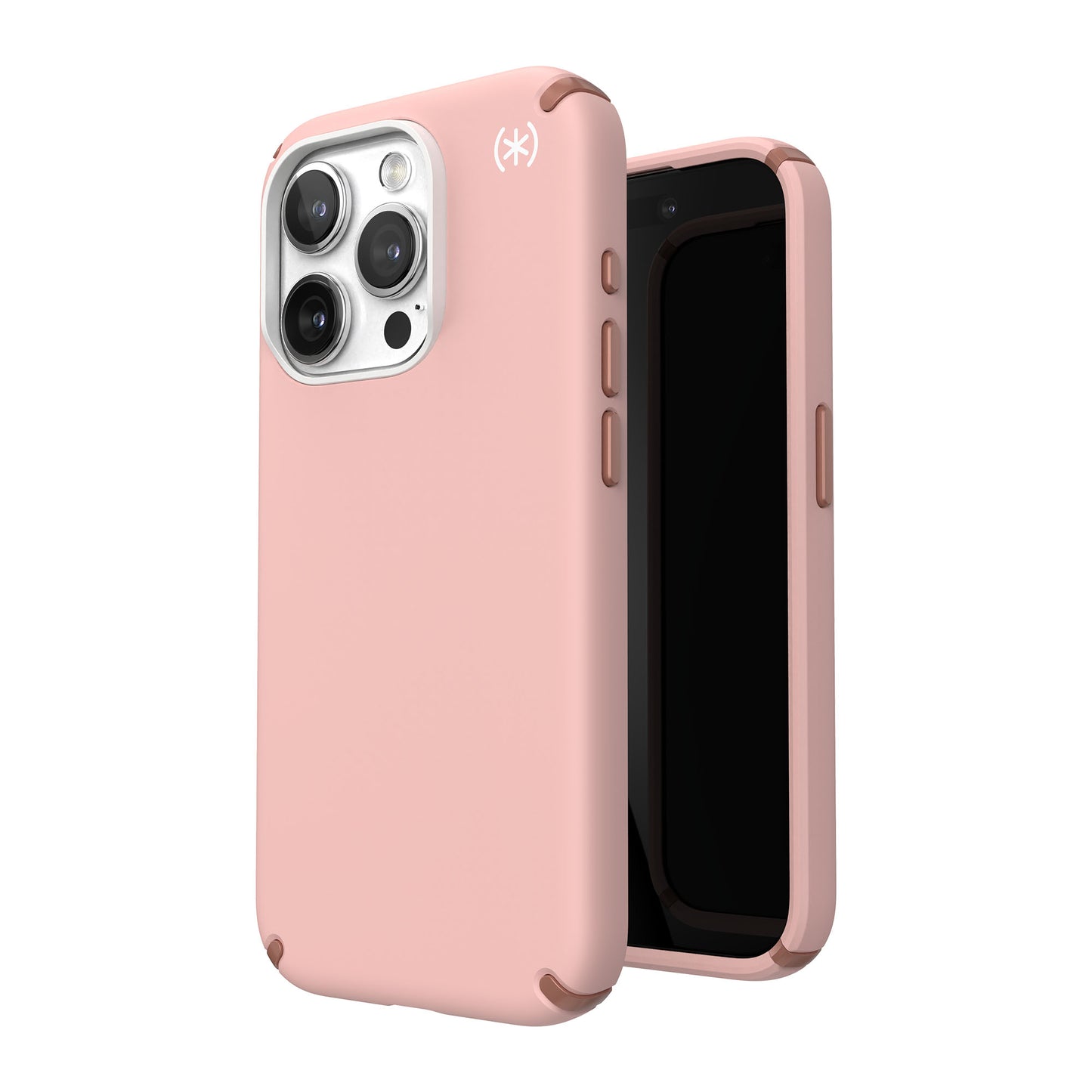 SPECK Presidio2 Pro with MagSafe for iPhone 15 Pro - Dahlia Pink/Rose Copper/White