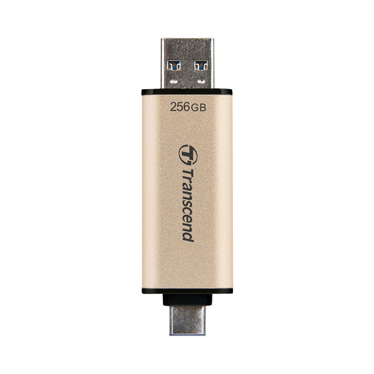 TRANSCEND JetFlash 930C OTG Storage Flash Drive Type C 256GB - Gold