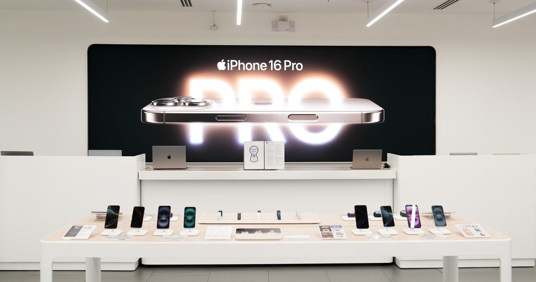 iPhone 16 Series and iPhone 16 Pro lineup display at Power Mac Center