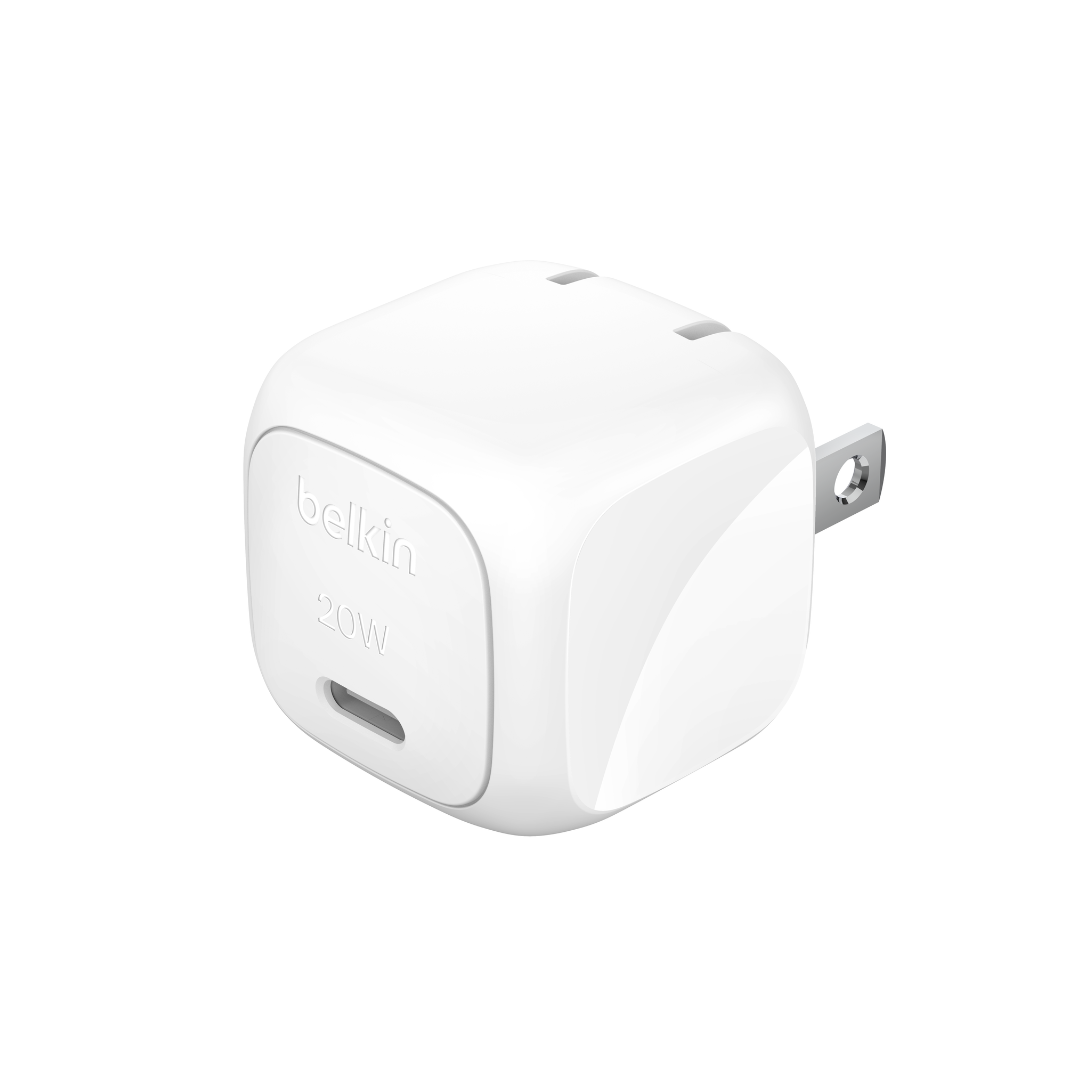 BELKIN BoostCharge USB-C Cubic 20w Wall Charger - White