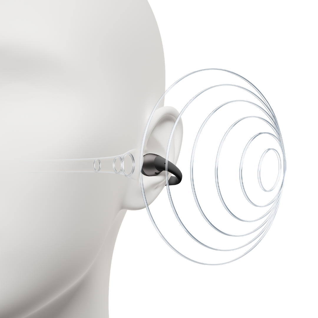 SHOKZ OpenDots 2 Open-Ear True Wireless Earbuds - Black