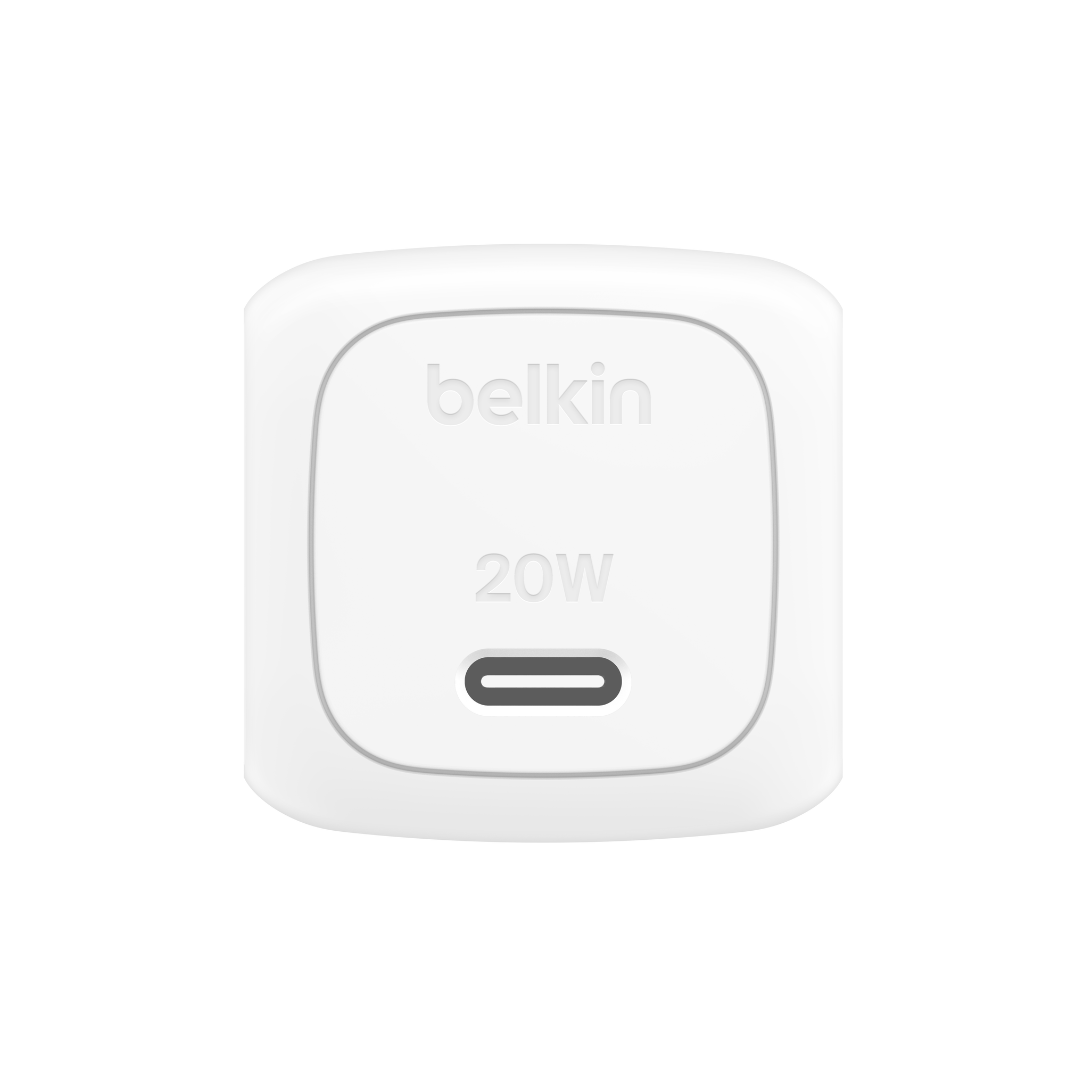 BELKIN BoostCharge USB-C Cubic 20w Wall Charger - White