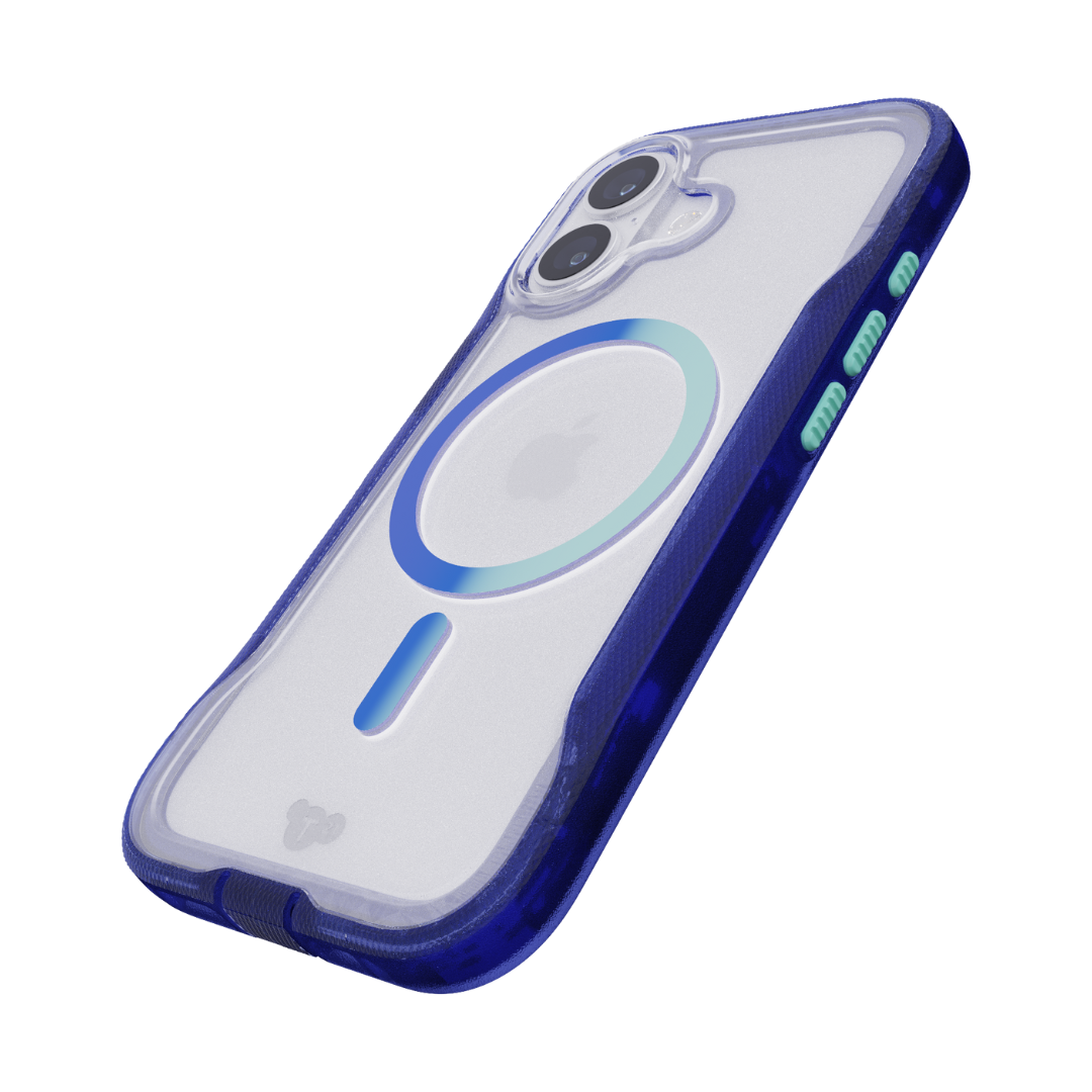 TECH21 EvoPro MagSafe Case for iPhone 17 - Electric Blue/Jelly Mint