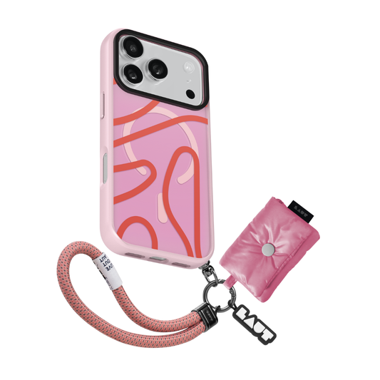 LAUT Keyko Pop MagSafe Case for iPhone 17 Pro Max - Rosy Wave