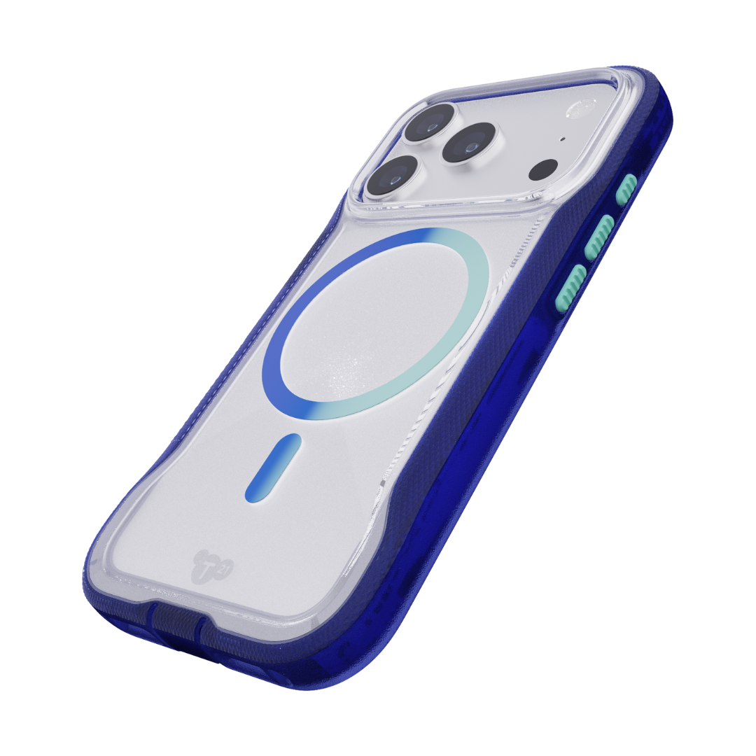 TECH21 EvoPro MagSafe Case for iPhone 17 Pro - Electric Blue/Jelly Mint