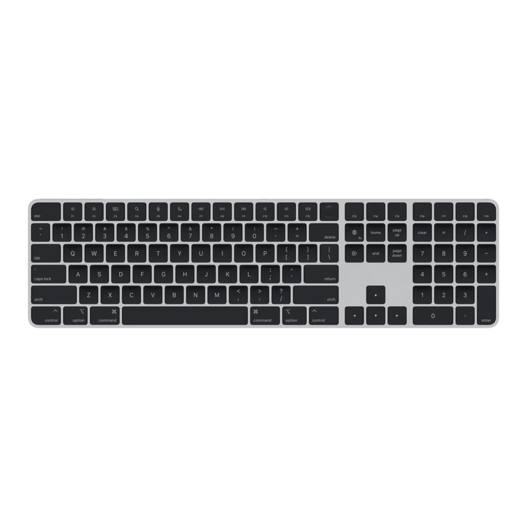 Magic Keyboard with Touch ID and Numeric Keypad for Mac models w/Apple silicon-Black Keys-US English