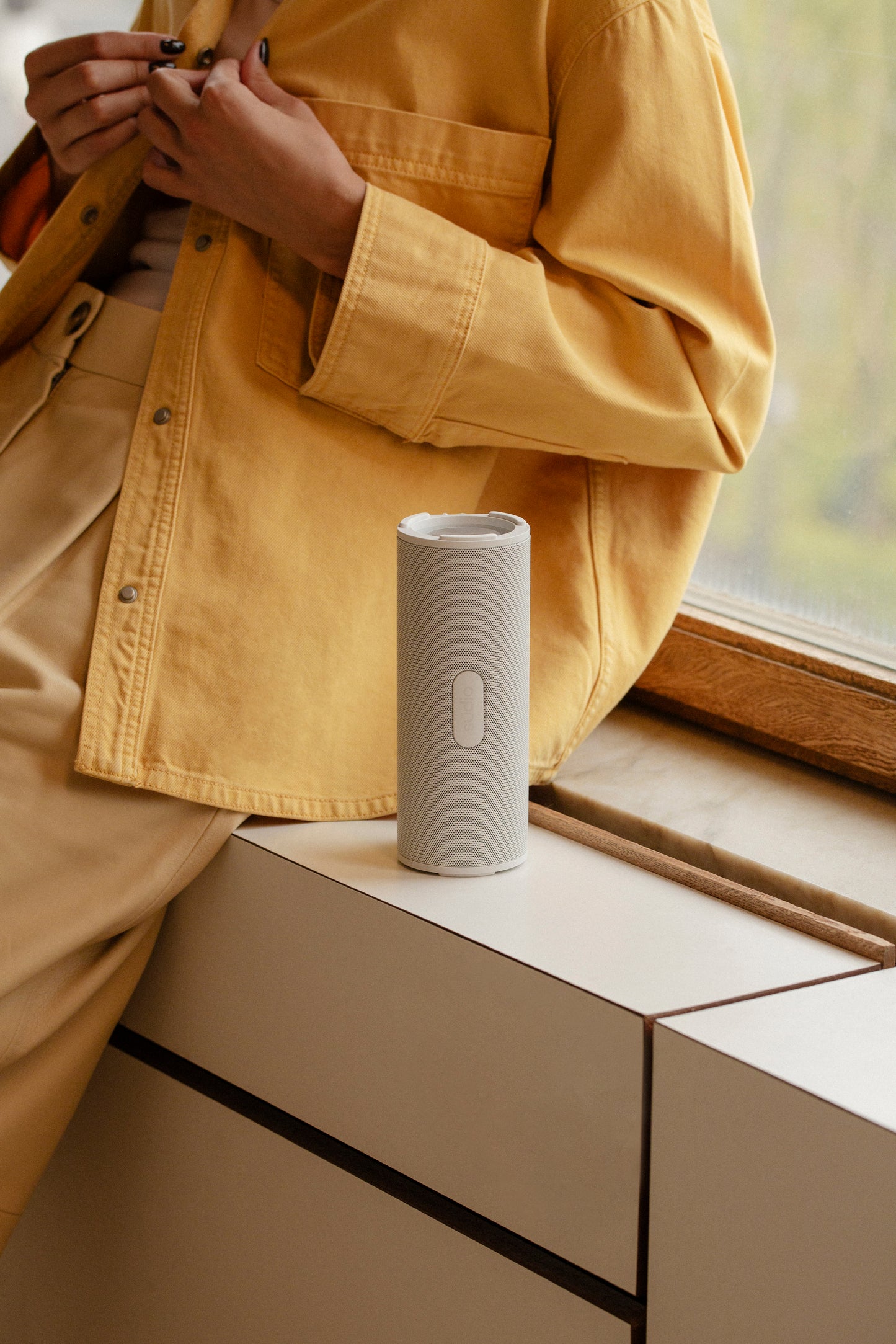 SUDIO F4 Portable Bluetooth Speaker - White