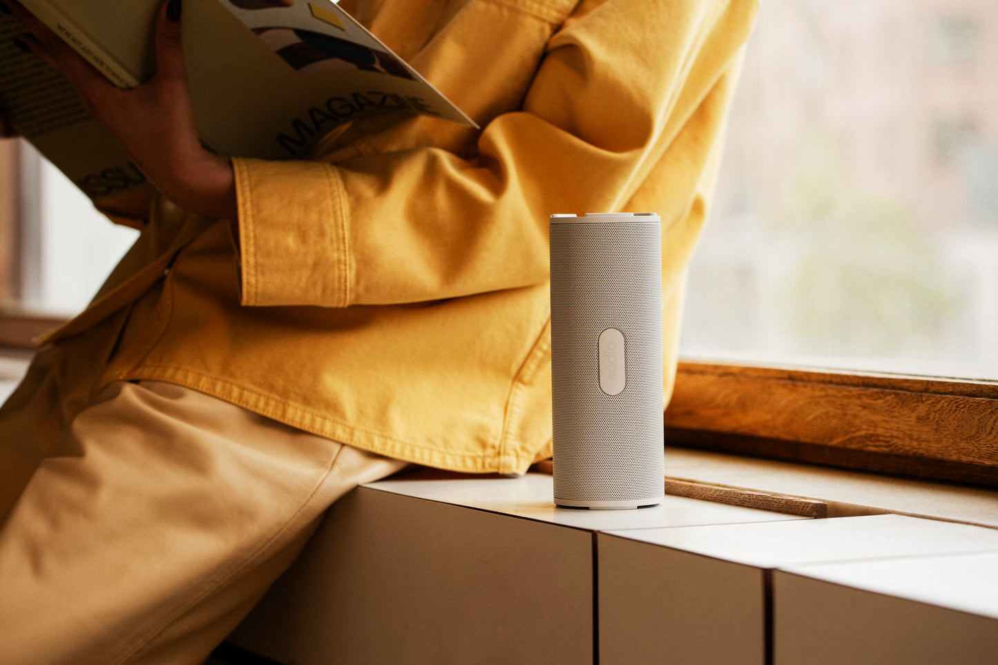 SUDIO F4 Portable Bluetooth Speaker - White
