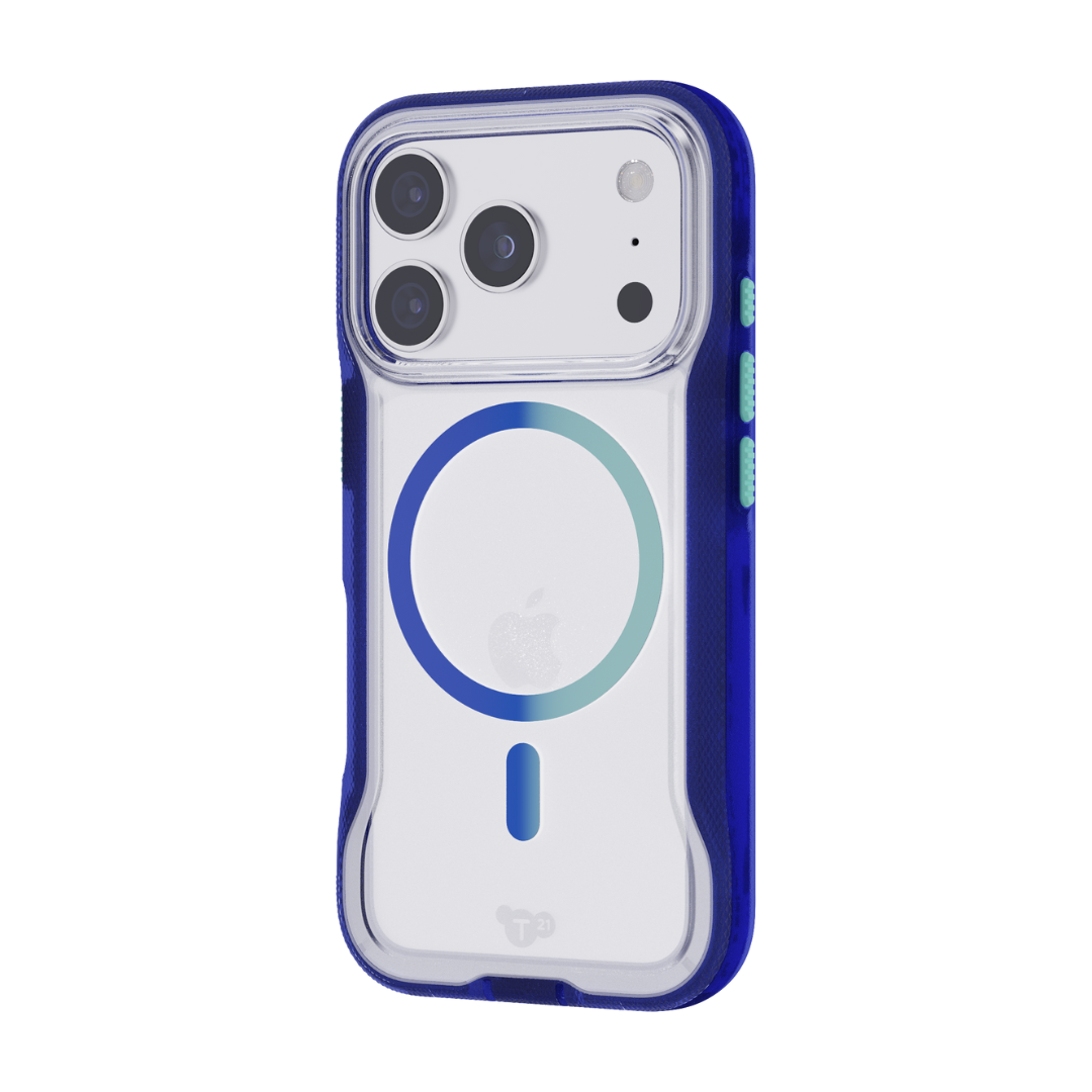 TECH21 EvoPro MagSafe Case for iPhone 17 Pro - Electric Blue/Jelly Mint
