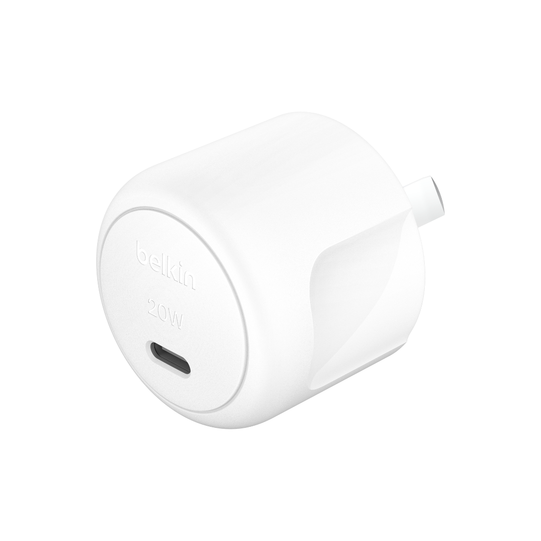 BELKIN BoostCharge USB-C Cubic 20w Wall Charger - White