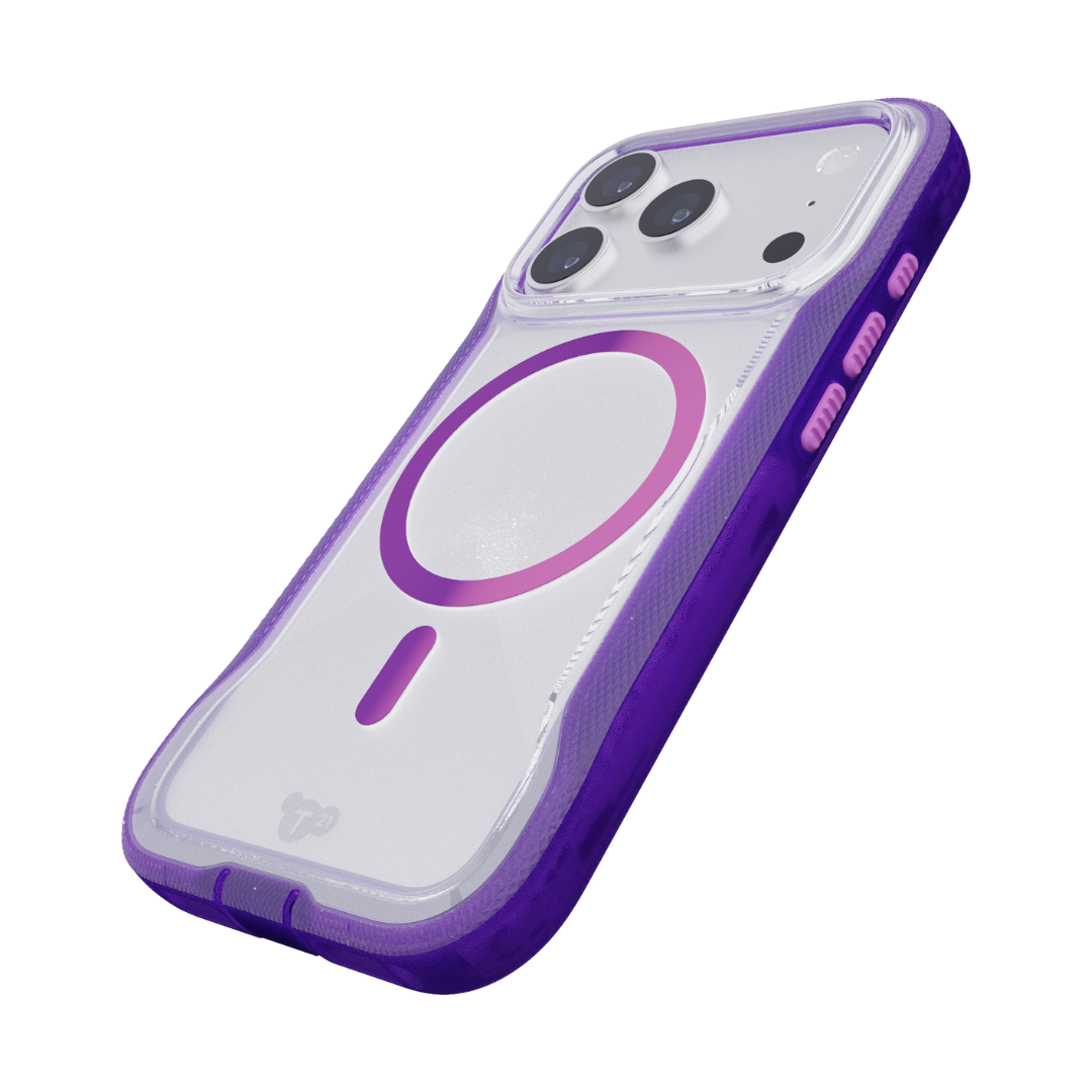 TECH21 EvoPro MagSafe Case for iPhone 17 Pro - Kindred Purple/Cyber Pink