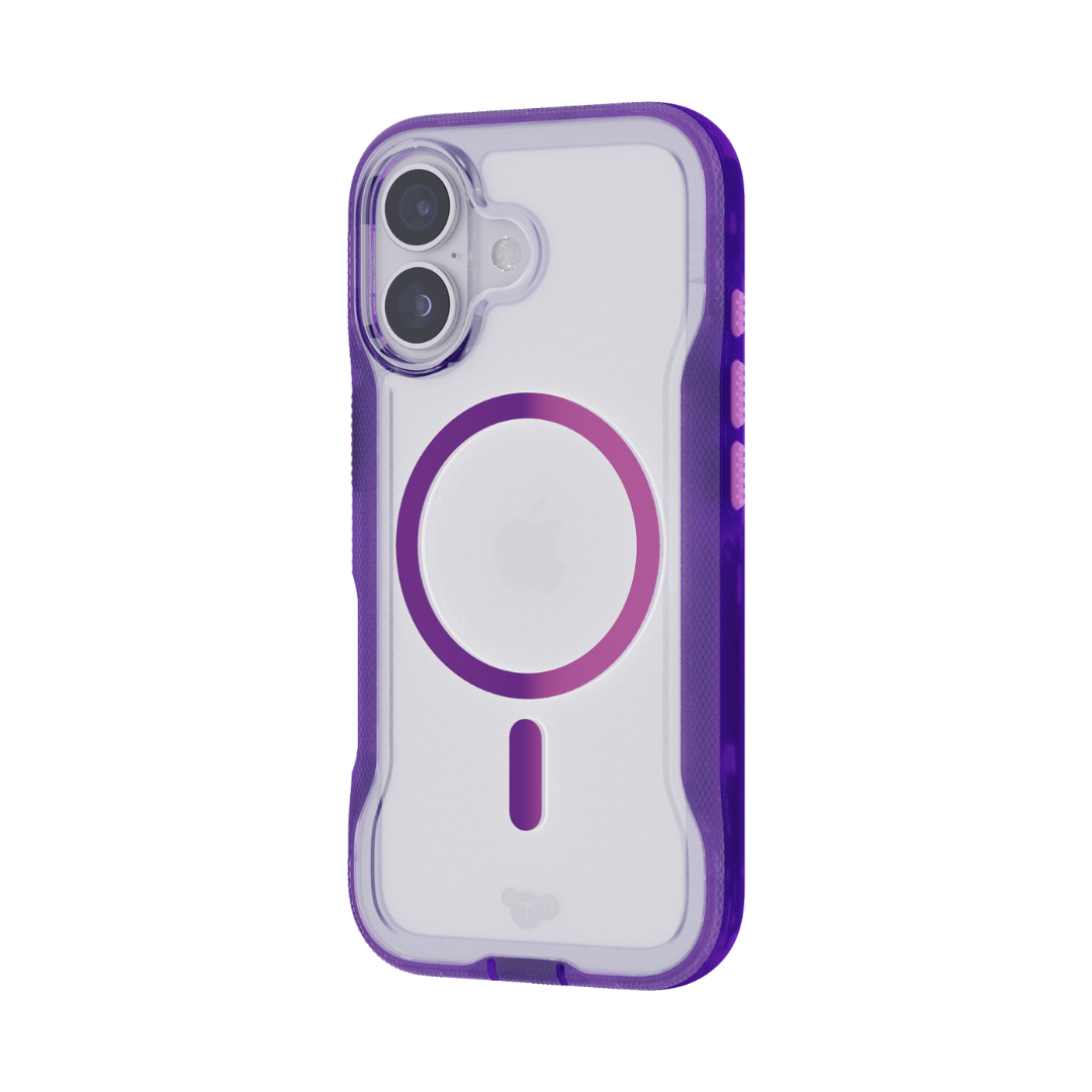 TECH21 EvoPro MagSafe Case for iPhone 17 - Kindred Purple/Cyber Pink
