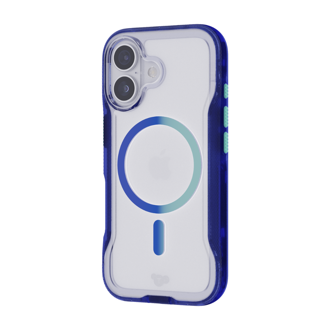 TECH21 EvoPro MagSafe Case for iPhone 17 - Electric Blue/Jelly Mint