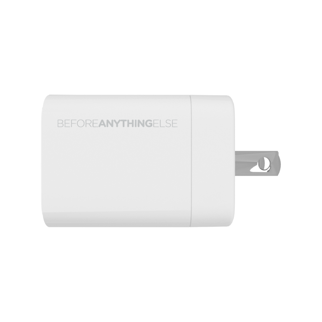 BEFORE ANYTHING ELSE Dual Port 30w Wall Charger - White