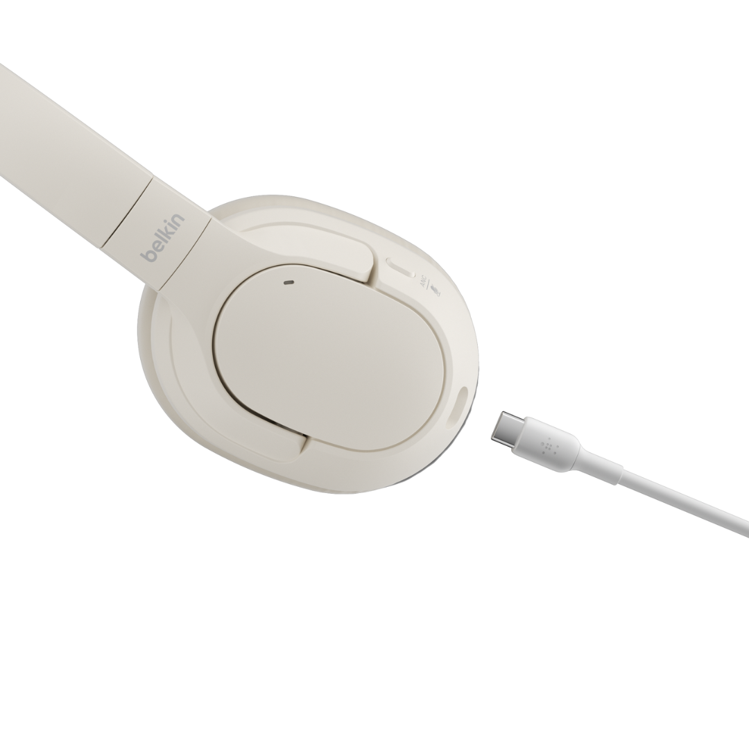BELKIN Soundform Isolate Noise Cancelling Headphones - Sand