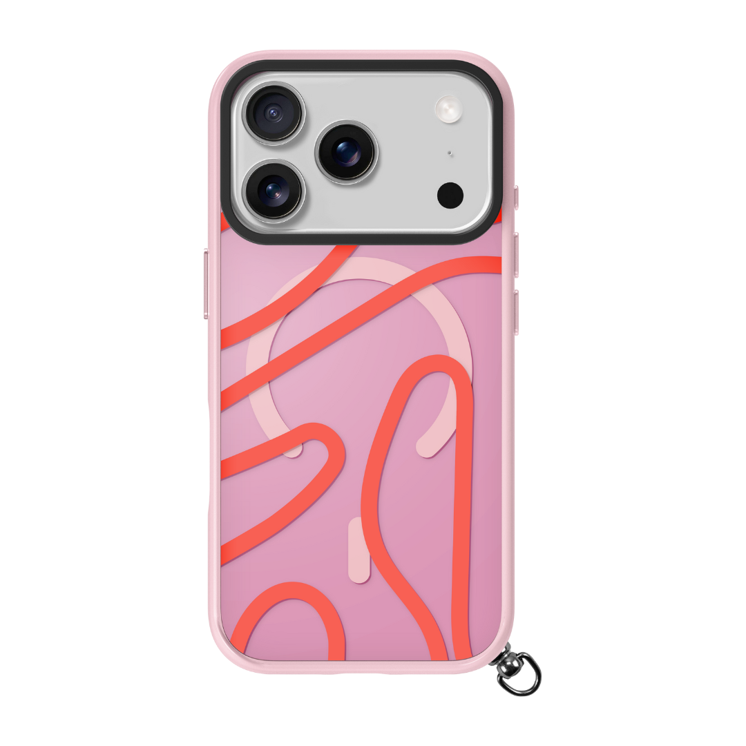 LAUT Keyko Pop MagSafe Case for iPhone 17 Pro - Rosy Wave