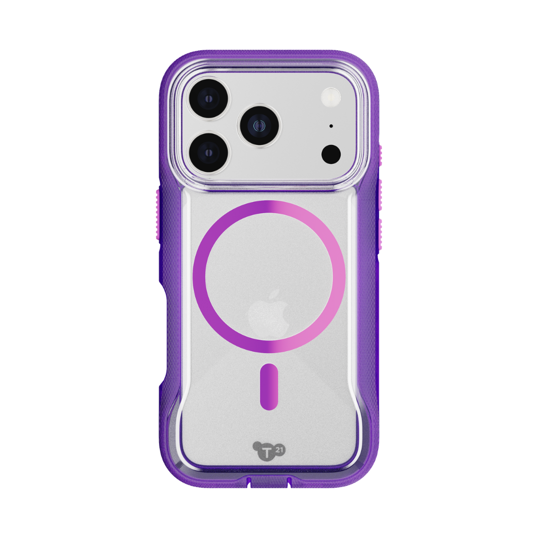 TECH21 EvoPro MagSafe Case for iPhone 17 Pro - Kindred Purple/Cyber Pink