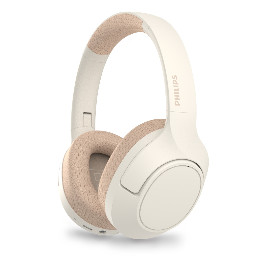 PHILIPS TAH7508 Noise Cancelling Wireless Over-Ear Headphones - White