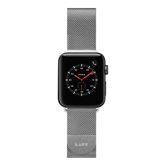 LAUT Steel Loop Watch Strap for Apple Watch 42/44/45 mm - Silver