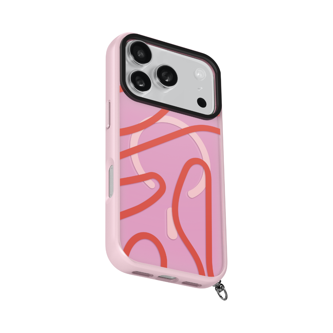 LAUT Keyko Pop MagSafe Case for iPhone 17 Pro - Rosy Wave
