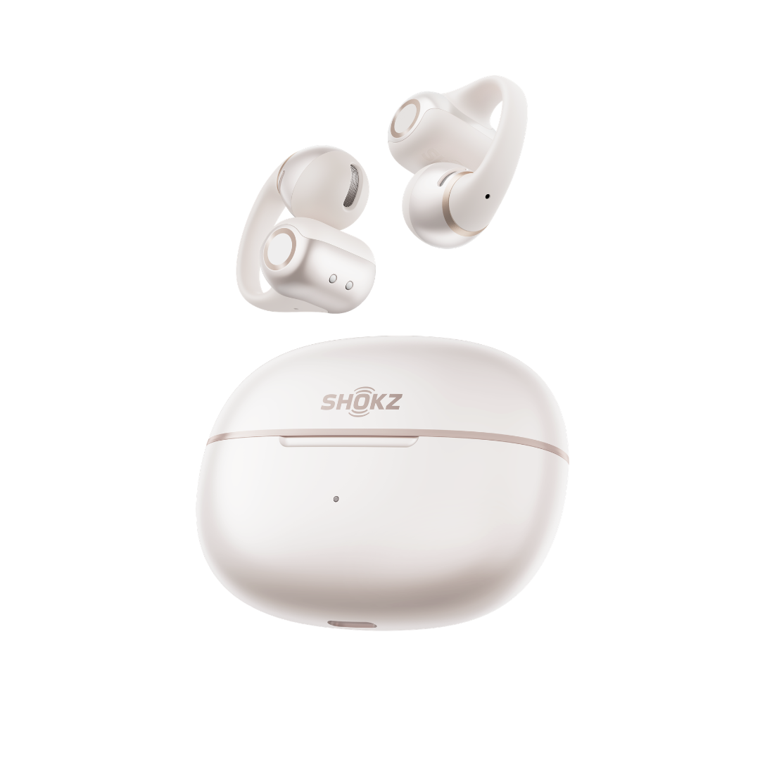 SHOKZ OpenDots 2 Open-Ear True Wireless Earbuds - Pearl White