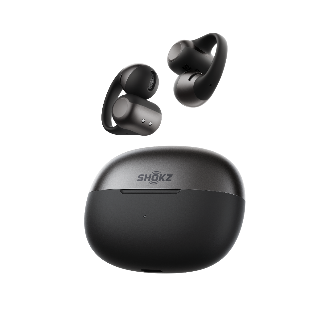SHOKZ OpenDots 2 Open-Ear True Wireless Earbuds - Black