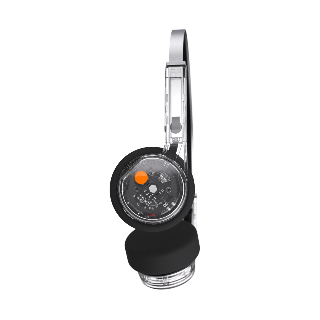 MONDO BY DEFUNC On-Ear Freestyle Wireless Headphones - Clear
