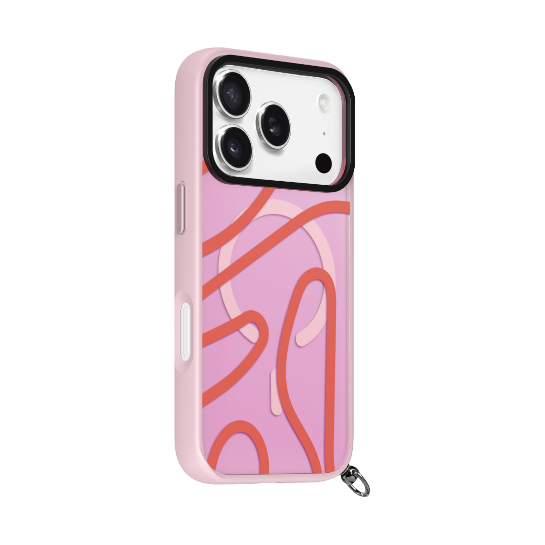 LAUT Keyko Pop MagSafe Case for iPhone 17 Pro - Rosy Wave