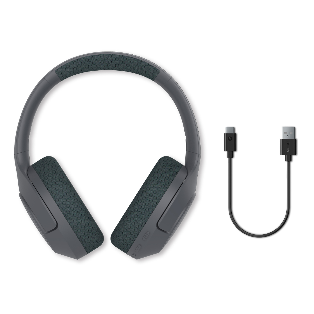 PHILIPS TAH7508 Noise Cancelling Wireless Over-Ear Headphones - Black