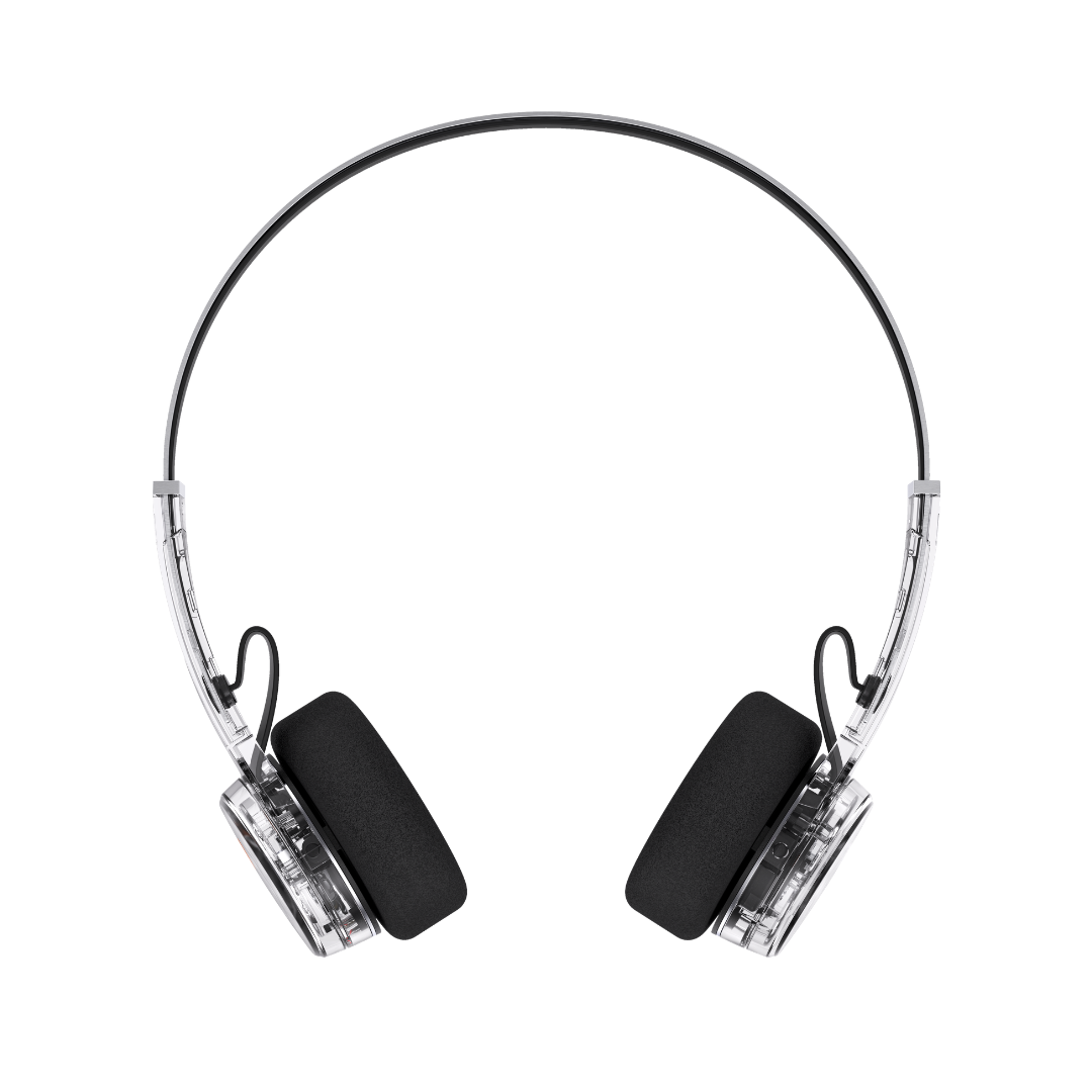 MONDO BY DEFUNC On-Ear Freestyle Wireless Headphones - Clear