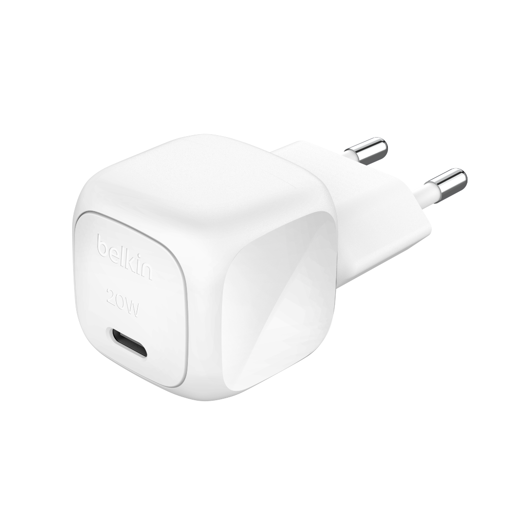 BELKIN BoostCharge USB-C Cubic 20w Wall Charger - White
