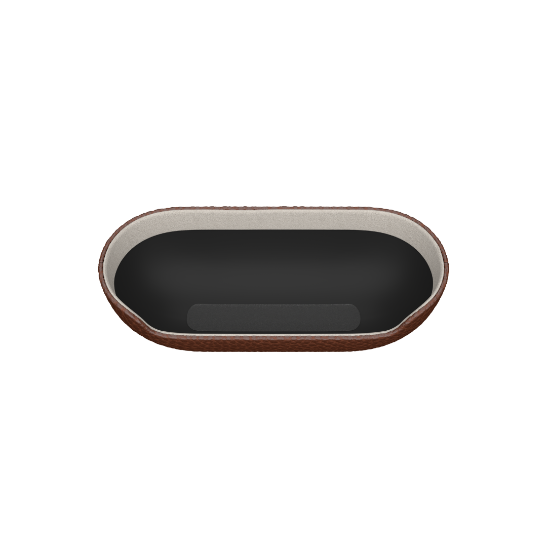 KEYBUDZ Artisan Series Leather Case for Airpods 4 - Natural Brown