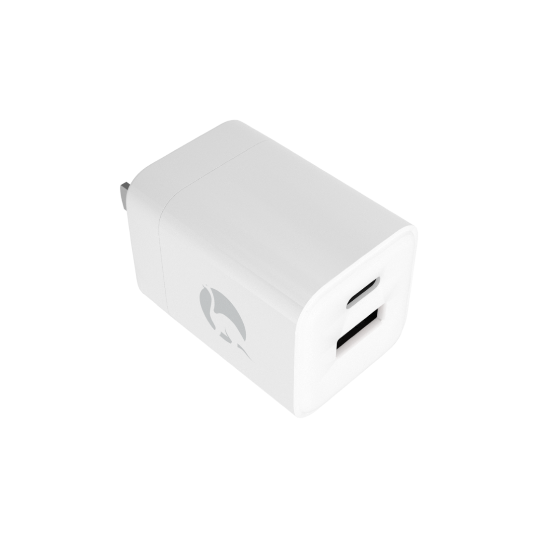 BEFORE ANYTHING ELSE Dual Port 30w Wall Charger - White