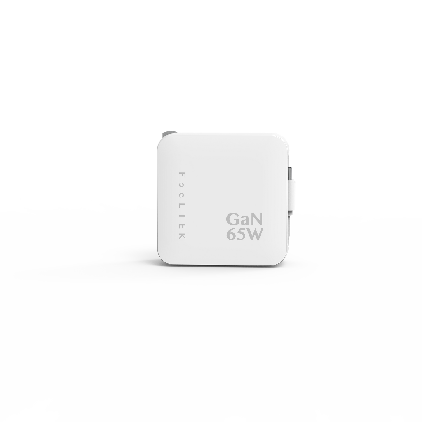 FEELTEK Retractable Wall Charger 65W GaN W/ C Cable