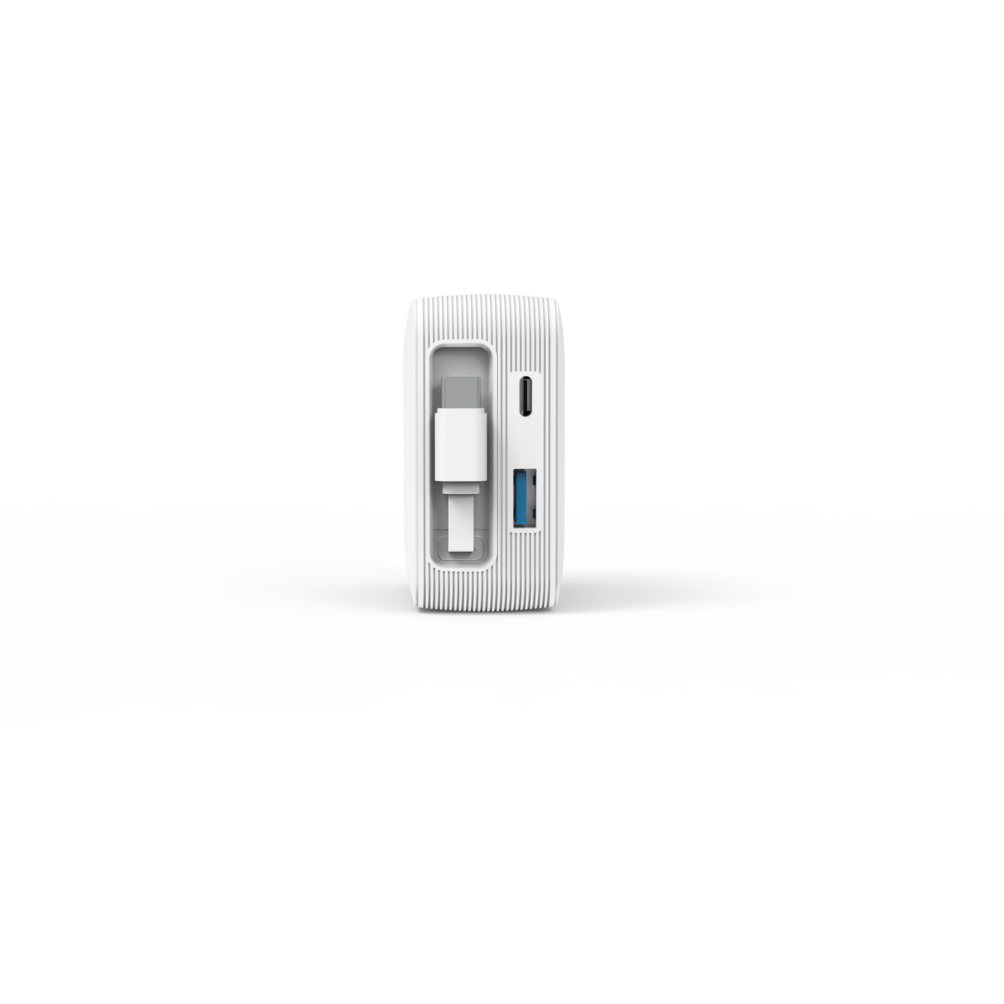 FEELTEK Retractable Wall Charger 65W GaN W/ C Cable