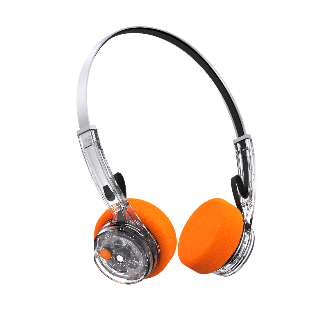 MONDO BY DEFUNC On-Ear Freestyle Wireless Headphones - Clear