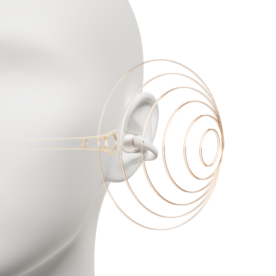 SHOKZ OpenDots 2 Open-Ear True Wireless Earbuds - Pearl White
