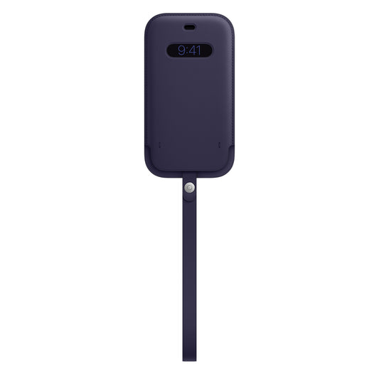 iPhone 12 | 12 Pro Leather Sleeve with MagSafe - Deep Violet