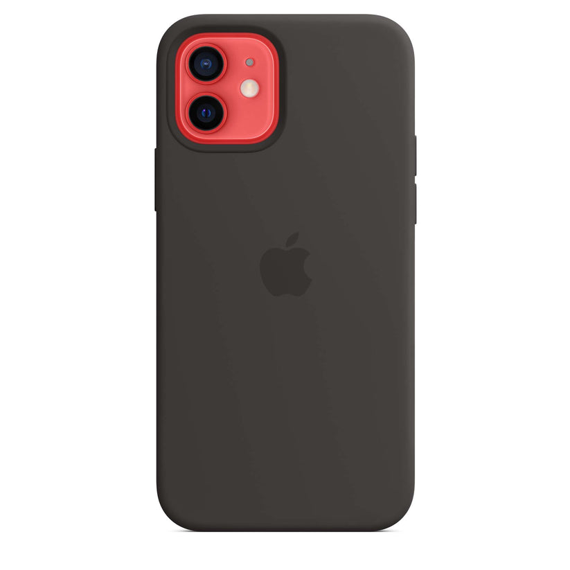iPhone 12 12 Pro Silicone Case with MagSafe Black – Power Mac